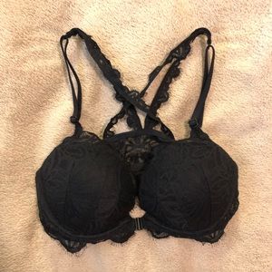 Black lacy push up